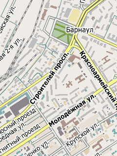 Карта Барнаула для СитиГИД
