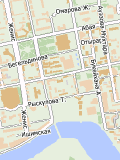 Карта Астаны для СитиГИД
