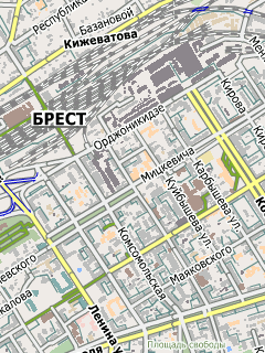 Карта Бреста для СитиГИД