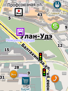 Карта Улан-Удэ для СитиГИД