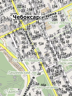 Карта Чебоксар для СитиГИД