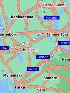 Обзорная карта Финляндии для СитиГИД