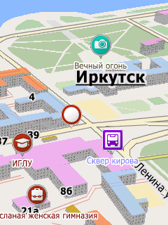 Карта Иркутской области для СитиГИД