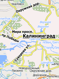 Карта Калининградской области для СитиГИД