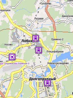 Карта Московской области для СитиГИД