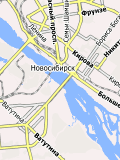Карта Новосибирска для СитиГИД