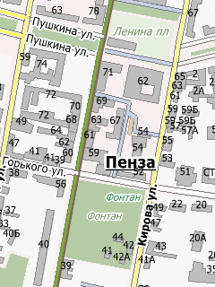 Карта Пензы области для СитиГИД