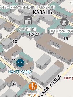 Карта Казани для СитиГИД