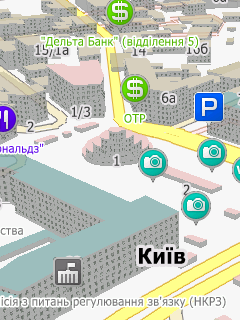 Карта Украины для СитиГИД