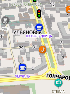 Карта Ульяновска для СитиГИД