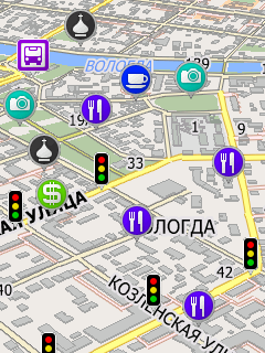 Карта Вологды для СитиГИД
