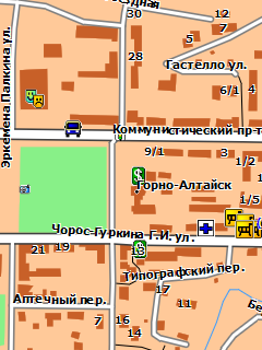 Карта Горно-Алтайска для Garmin