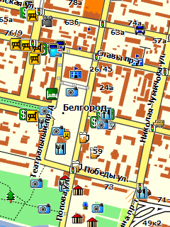 Карта Белгорода для Garmin