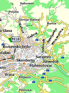 Карта Боснии и Герцеговины для Garmin