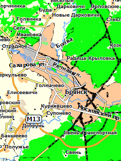 Карта Брянской области для Garmin
