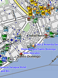 Карта Санто-Доминго для Garmin