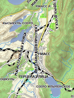 Челябинская область – топографическая карта для Garmin (Гармин) скачатьбесп��атно