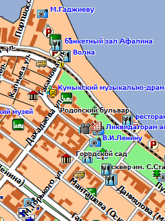 Карта Махачкалы для Garmin