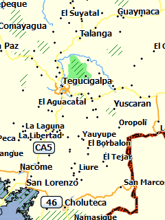 Карта Гондураса для Garmin