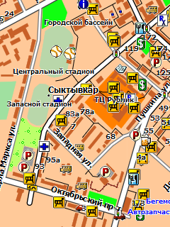Карта Сыктывкара для Garmin
