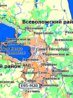 Карта Ленинградской области для Garmin