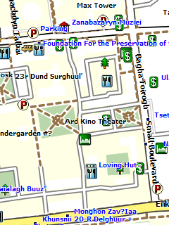 Карта Улан-Батора для Garmin