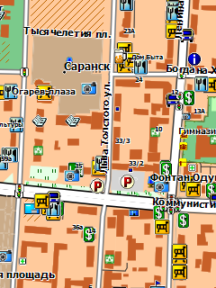 Карта Саранска для Garmin