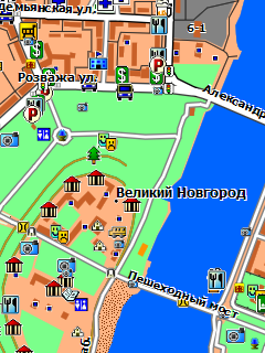 Карта Великого Новгорода для Garmin