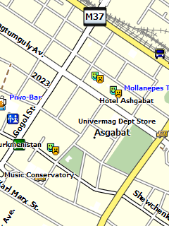 Карта Ашхабада для Garmin