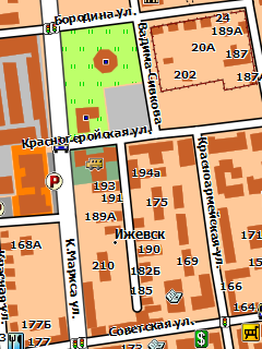 Карта Ижевска для Garmin