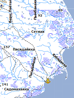 Топографическая карта Ямало-Ненецкого АО для Garmin