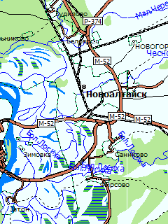 Карта Алтайского края для ГИС Русса
