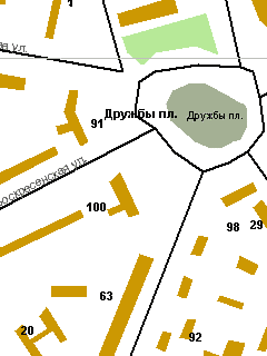 Карта Архангельска для ГИС Русса