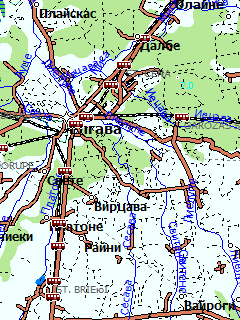 Карта Эстонии для ГИС Русса