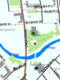 Карта Иваново для ГИС Русса