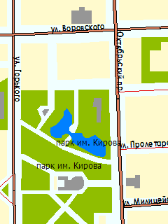 Карта Кирова для ГИС Русса