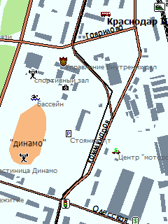 Карта Краснодара для ГИС Русса