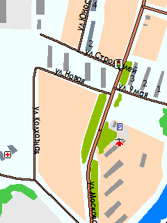 Карта посёлка Михнево для ГИС Русса