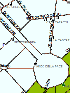 Карта Милана для ГИС Русса