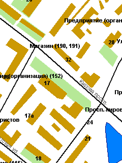 Карта Мурманска для ГИС Русса