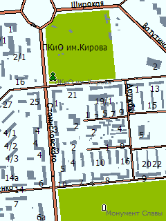 Карта Новосибирска для ГИС Русса