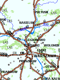 Карта Польши для ГИС Русса