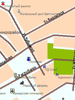Карта Салехарда для ГИС Русса
