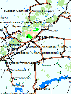 Карта Самарской области для ГИС Русса