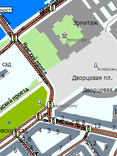 Карта Санкт-Петербурга для ГИС Русса