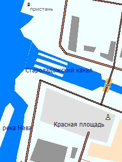Карта Шлиссельбурга для ГИС Русса