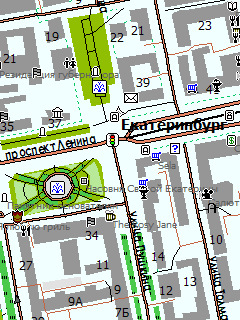 Карта Екатеринбурга для ГИС Русса