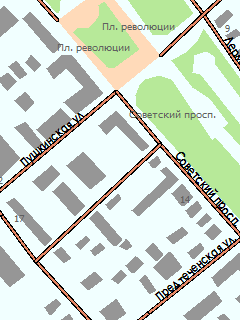 Карта Вологды для ГИС Русса