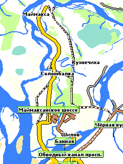 Карта Архангельской области для GisRX