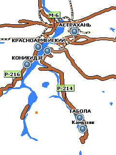 Официальная карта Астраханской области для GisRX